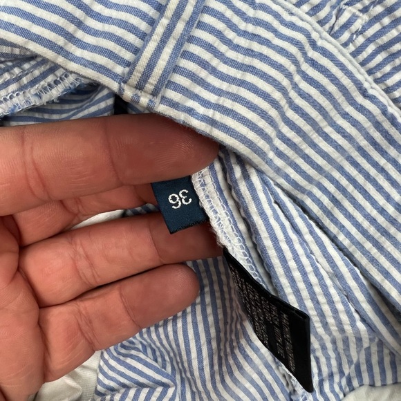 Polo Ralph Lauren Blue & White Seersucker Shorts 36 - Picture 5 of 6